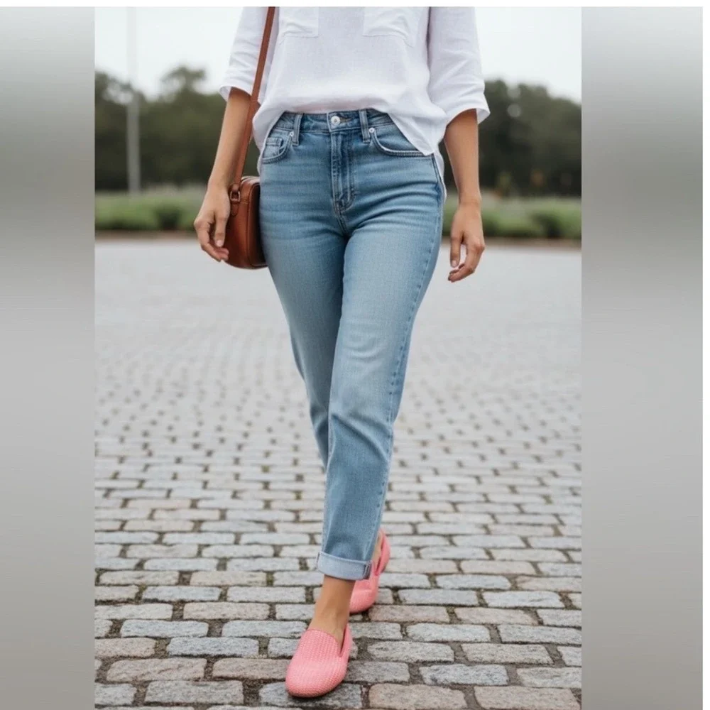 Birdies The Starling Women's‎ lipstick pink Raffia Loafers Flats Shoes Size 12 - Picture 6 of 7